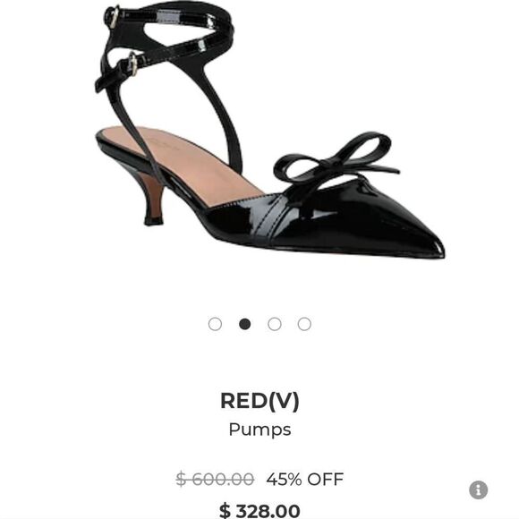 NIB Red Valentino Patent Leather Kitten Heel pumps with dust - Picture 12 of 12